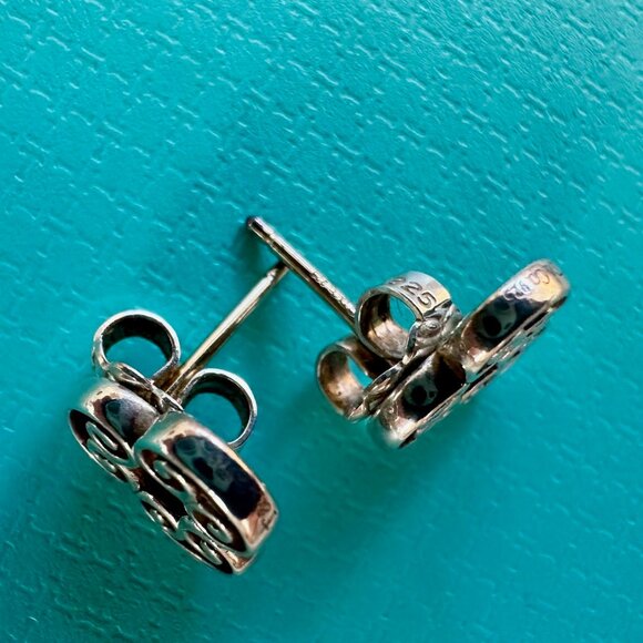 Authentic Tiffany Sterling Silver Stud Earrings by Paloma Picasso - Picture 4 of 4